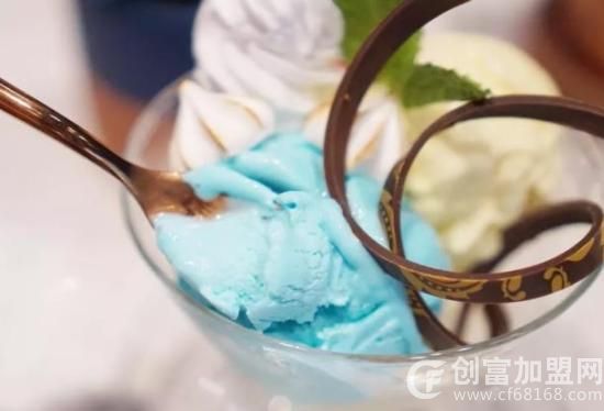 泡泡蓝冰淇淋
